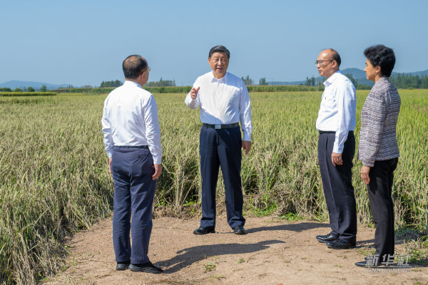 习近平在黑龙江尚志市看望慰问受灾群众(图2)
